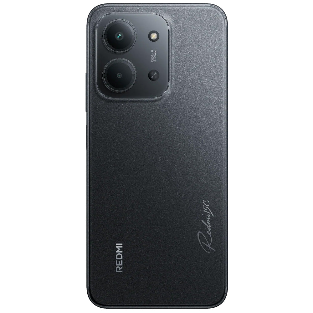 موبايل شاومي ريدمي 15C ثنائي الشريحة (128 جيجابايت / 6 جيجابايت رام / شاشة 6.9 بوصة / تقنية 4G LTE) - اسود