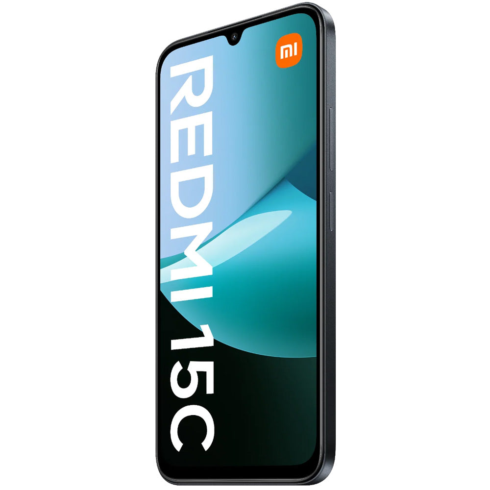 موبايل شاومي ريدمي 15C ثنائي الشريحة (128 جيجابايت / 6 جيجابايت رام / شاشة 6.9 بوصة / تقنية 4G LTE) - اسود