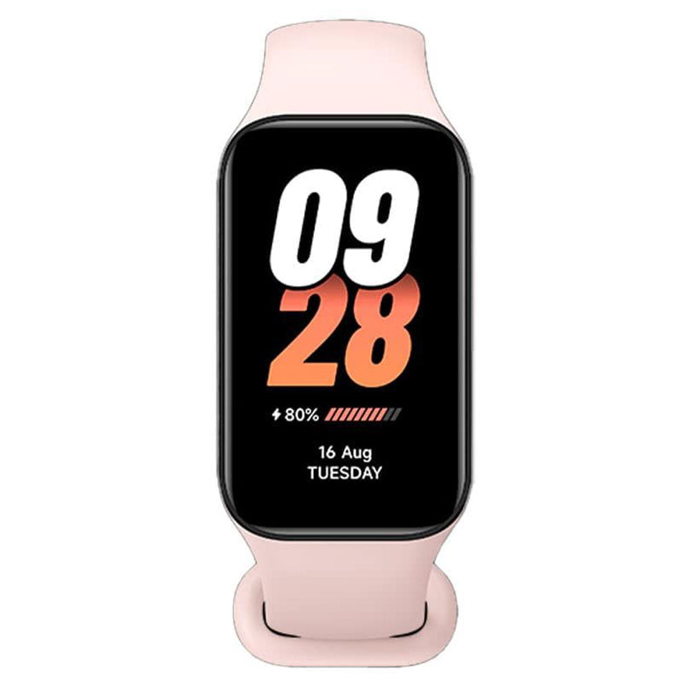 Xiaomi Smart Band 8 Active M1201B1 Black Case With Pink Silicone Strap