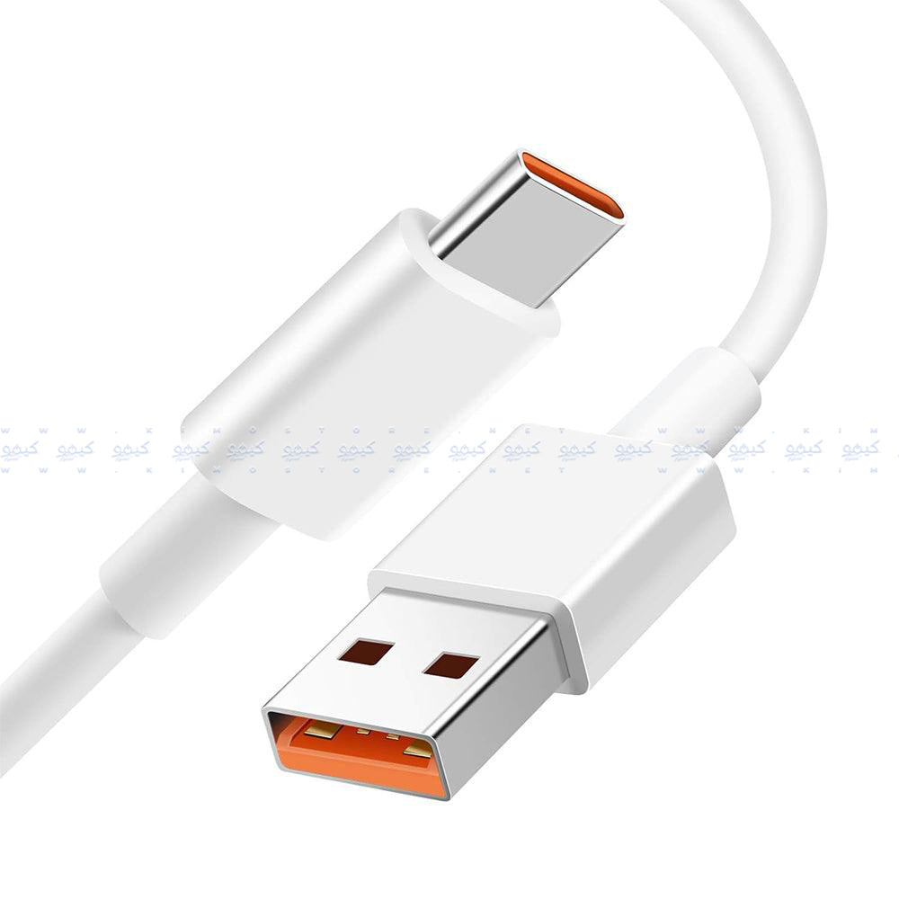 Xiaomi USB To Type-C Cable 6A Fast Charging 1m - White (Copy)