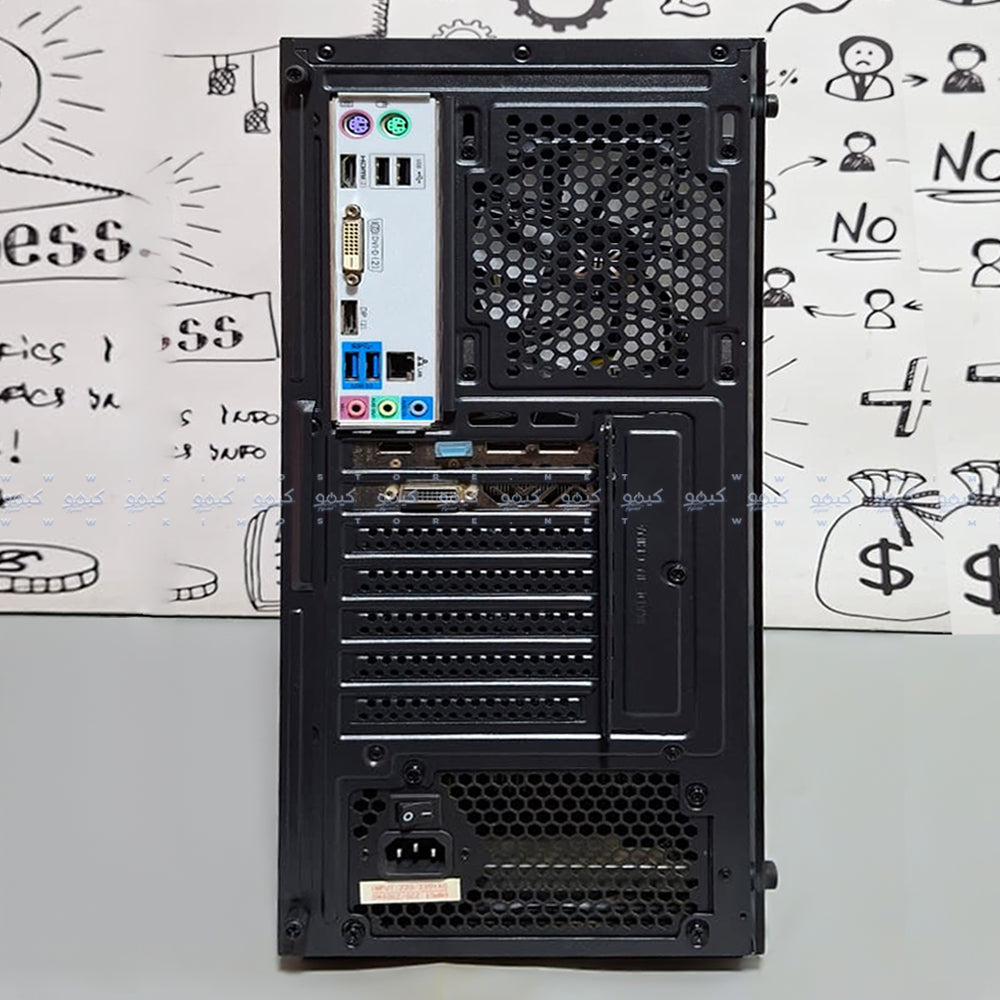 Xigmatek HERO II AIR Gaming Mid Tower Case (Intel Core i5-6400 - 8GB Ram - SSD 128GB + HDD 500GB - Sapphire NITRO+ Radeon RX 570 4GB GDDR5 - M.B LG MS-G021 - Power Supply 600W) Ready PC (Used)