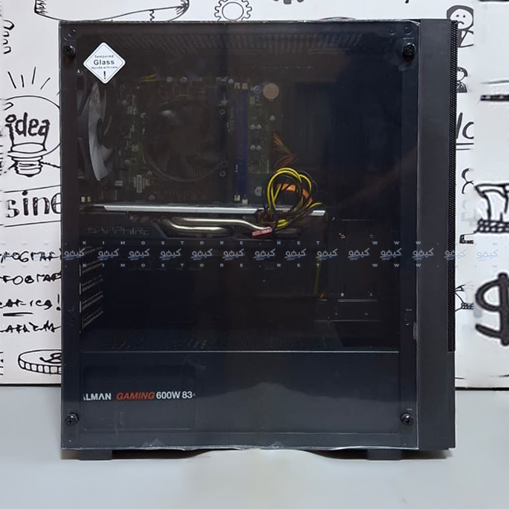 Xigmatek HERO II AIR Gaming Mid Tower Case (Intel Core i5-6400 - 8GB Ram - SSD 128GB + HDD 500GB - Sapphire NITRO+ Radeon RX 570 4GB GDDR5 - M.B LG MS-G021 - Power Supply 600W) Ready PC (Used)