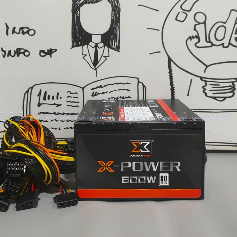 Xigmatek X-Power 600 80 Plus White Certified Power Supply 600W (Original Used)