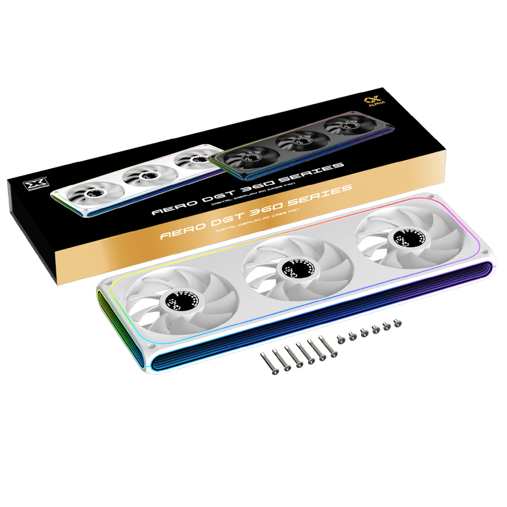 مروحة كيسه زيجماتيك 3 قطع Aero DGT 360 Arctic Digital LCD