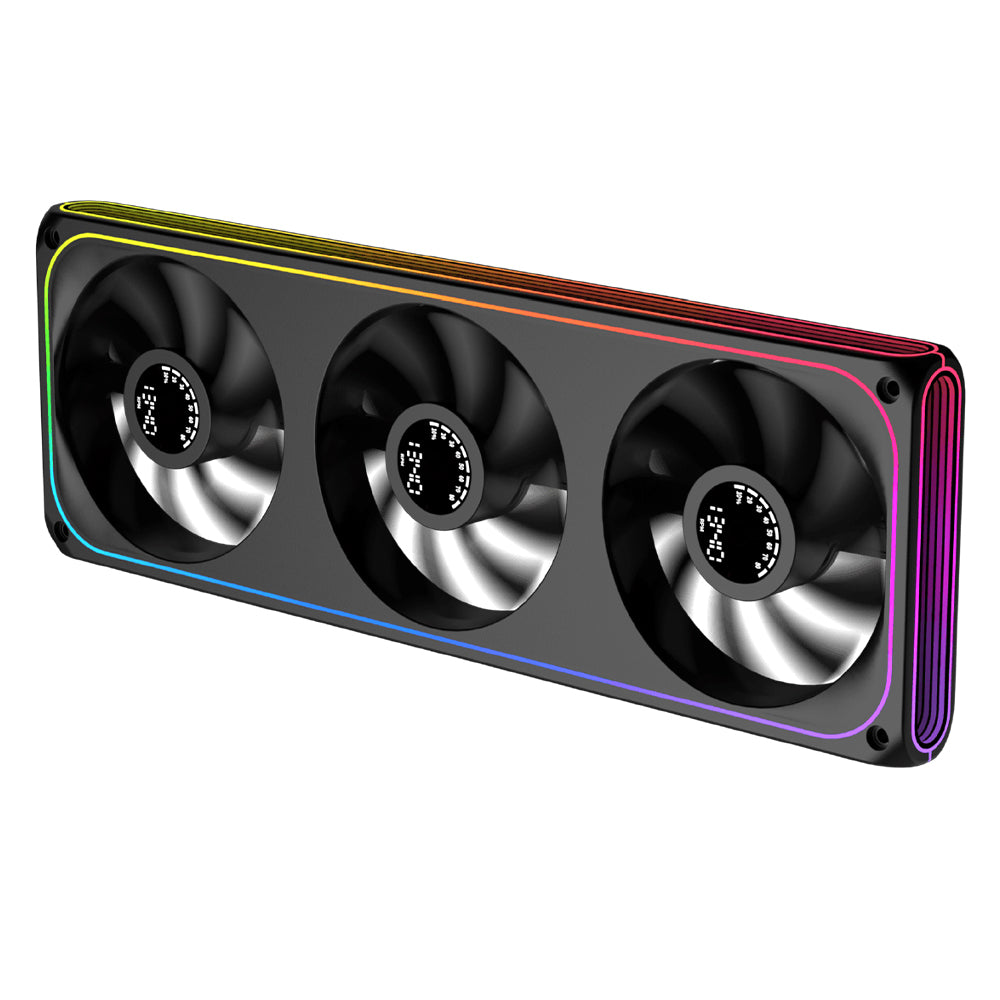 Xigmatek Aero DGT 360 Digital LCD Triple Case Fan Kit