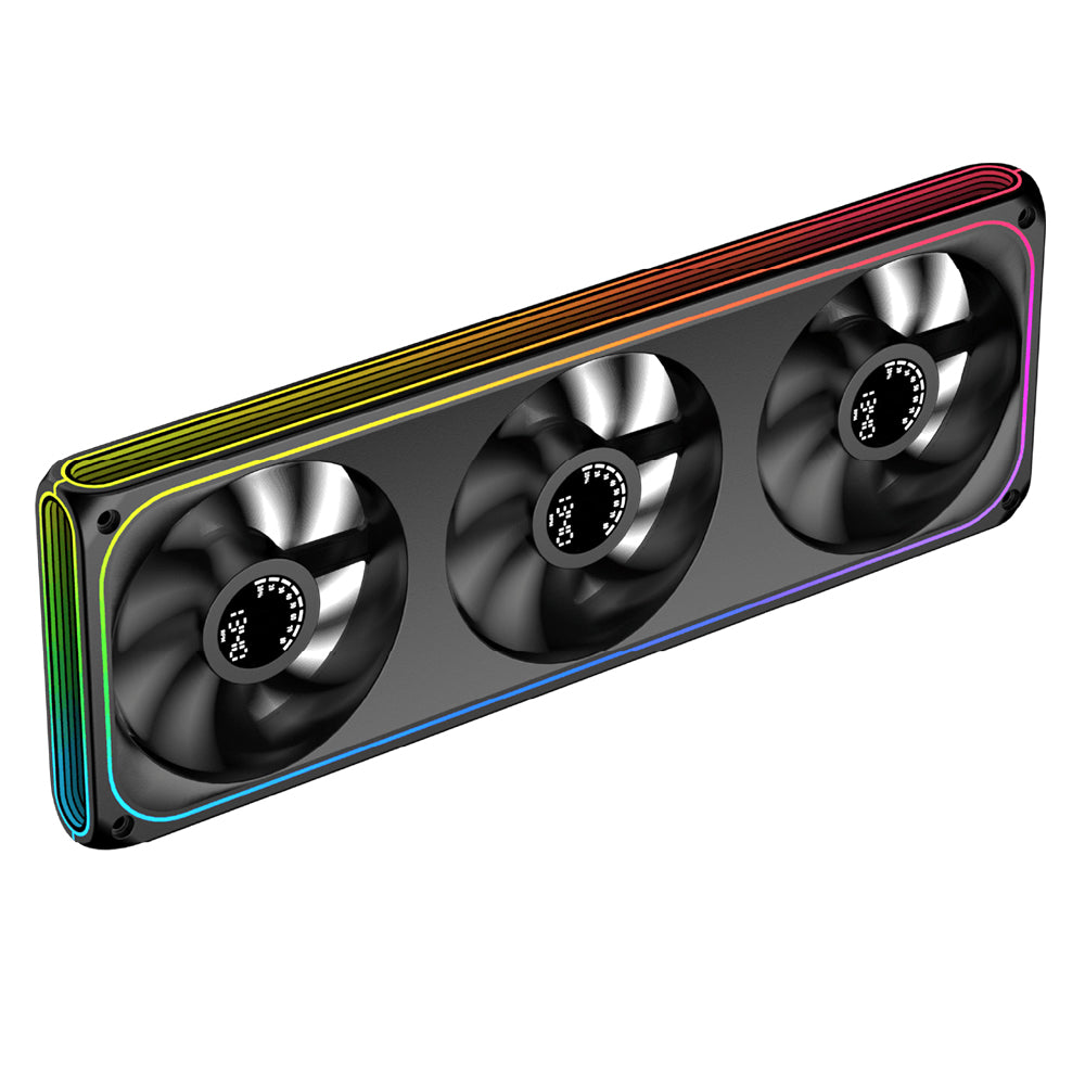 Xigmatek Aero DGT 360 Digital LCD Triple Case Fan Kit