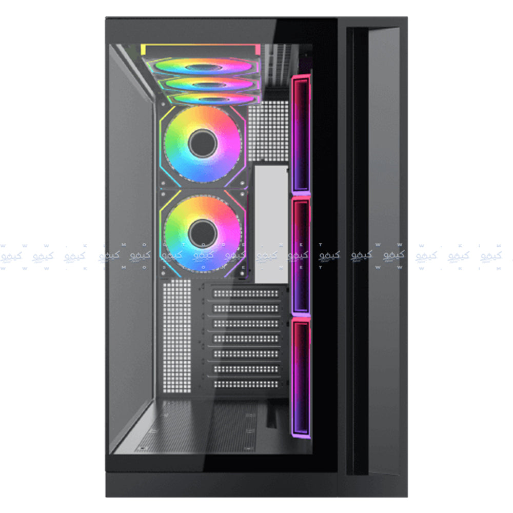 كيس سوبر تاور زيجماتيك ARGB جيمنج Aqua 7 - اسود