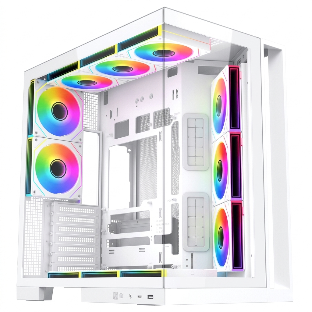 Xigmatek Aqua 7 Arctic ARGB Gaming Super Tower Case