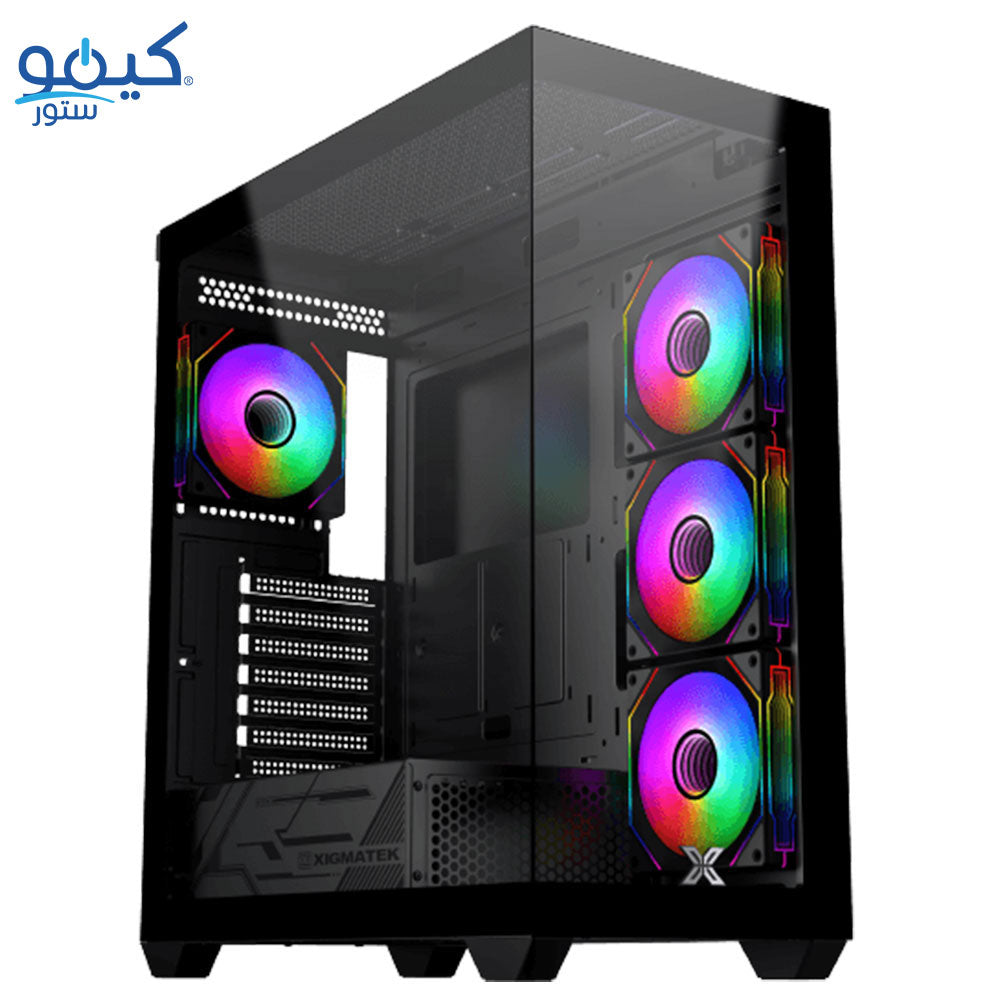 كيس ميد تاور زيجماتيك ARGB جيمنج Blast + باور سبلاي 80 بلس أبيض 750 وات X-Power