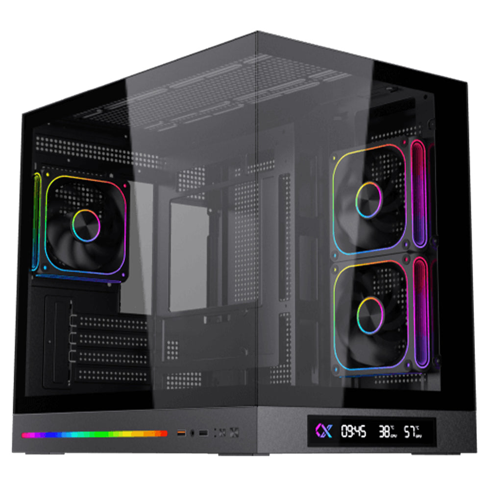 Xigmatek Cloud M DGT 3AF LCD ARGB Gaming Micro Tower Case