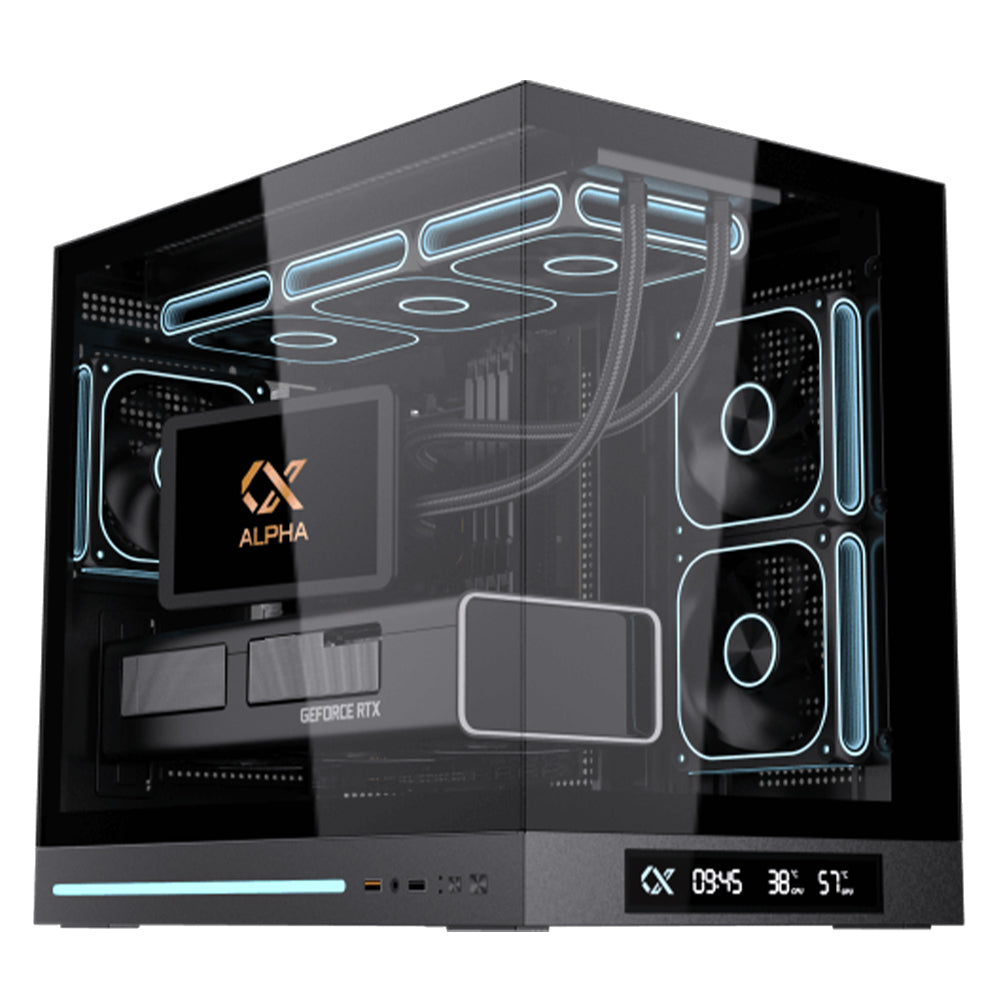 Xigmatek Cloud M DGT 3AF LCD ARGB Gaming Micro Tower Case