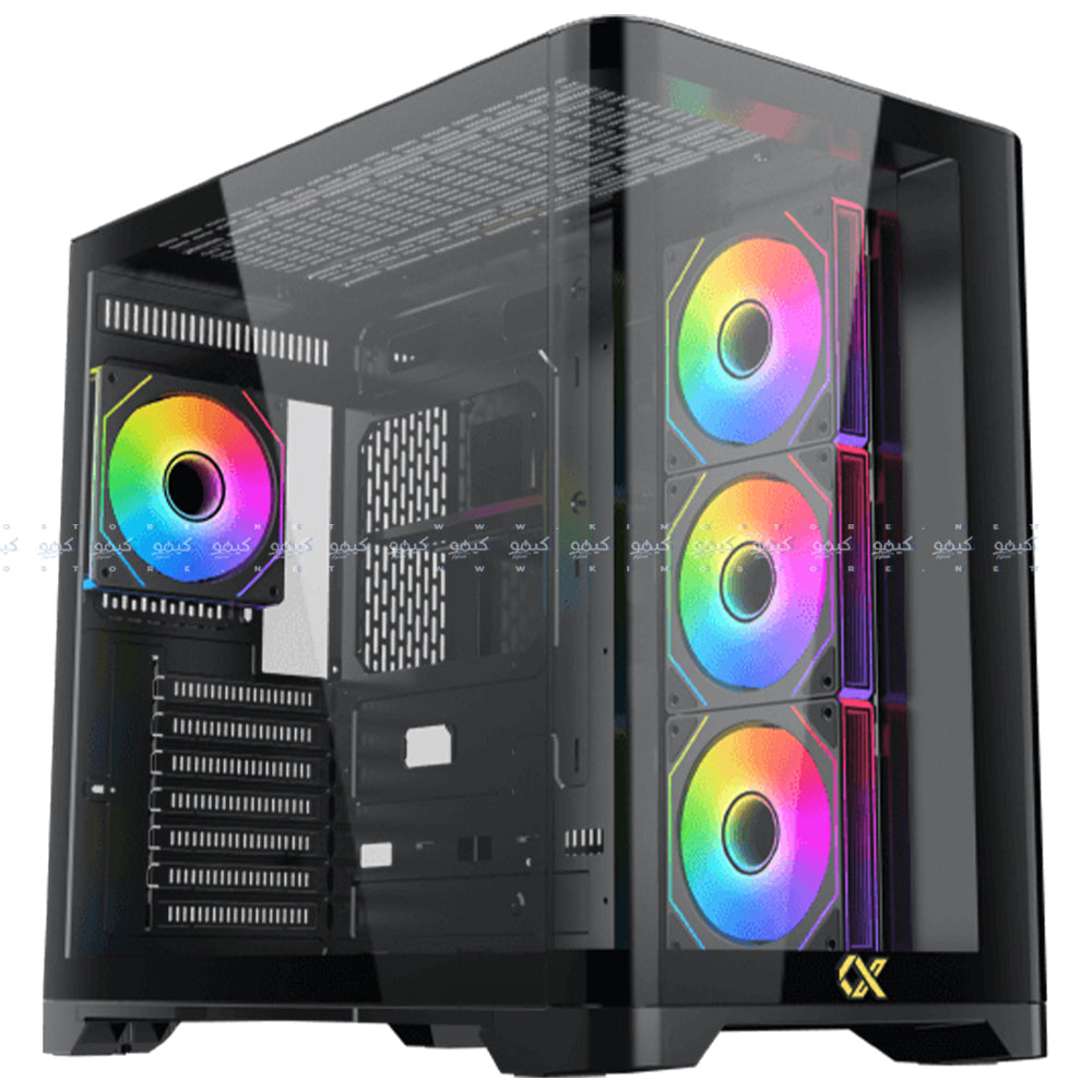 Xigmatek Crystal Storm ARGB Gaming Mid Tower Case + Asgard 80 Plus Bronze Power Supply 750W