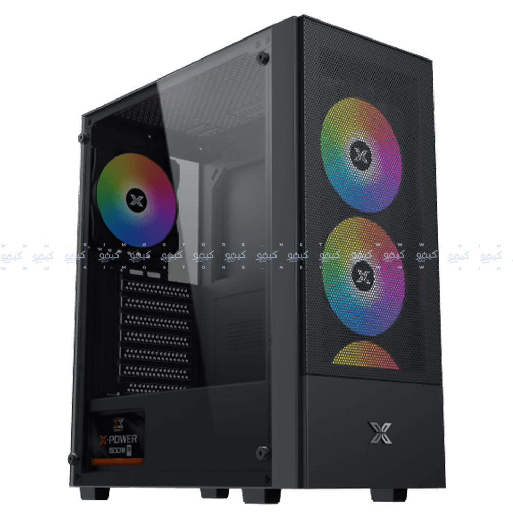 Xigmatek Hero II Air ARGB Gaming Mid Tower Case + Asgard 80 Plus Bronze Power Supply 750W