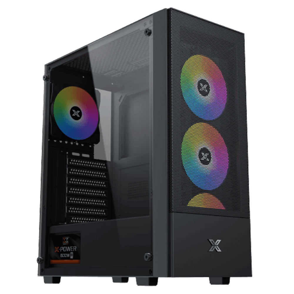 كيس ميد تاور زيجماتيك ARGB جيمنج Hero II Air + باور سبلاي 80 بلس برونز 750 وات Asgard (أوبن بوكس)