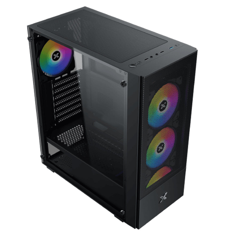 كيس ميد تاور زيجماتيك ARGB جيمنج Hero II Air + باور سبلاي 80 بلس أبيض 600 وات X-Power