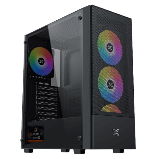 Xigmatek Hero II Air ARGB Gaming Mid Tower Case + X-Power 80 Plus White Power Supply 600W