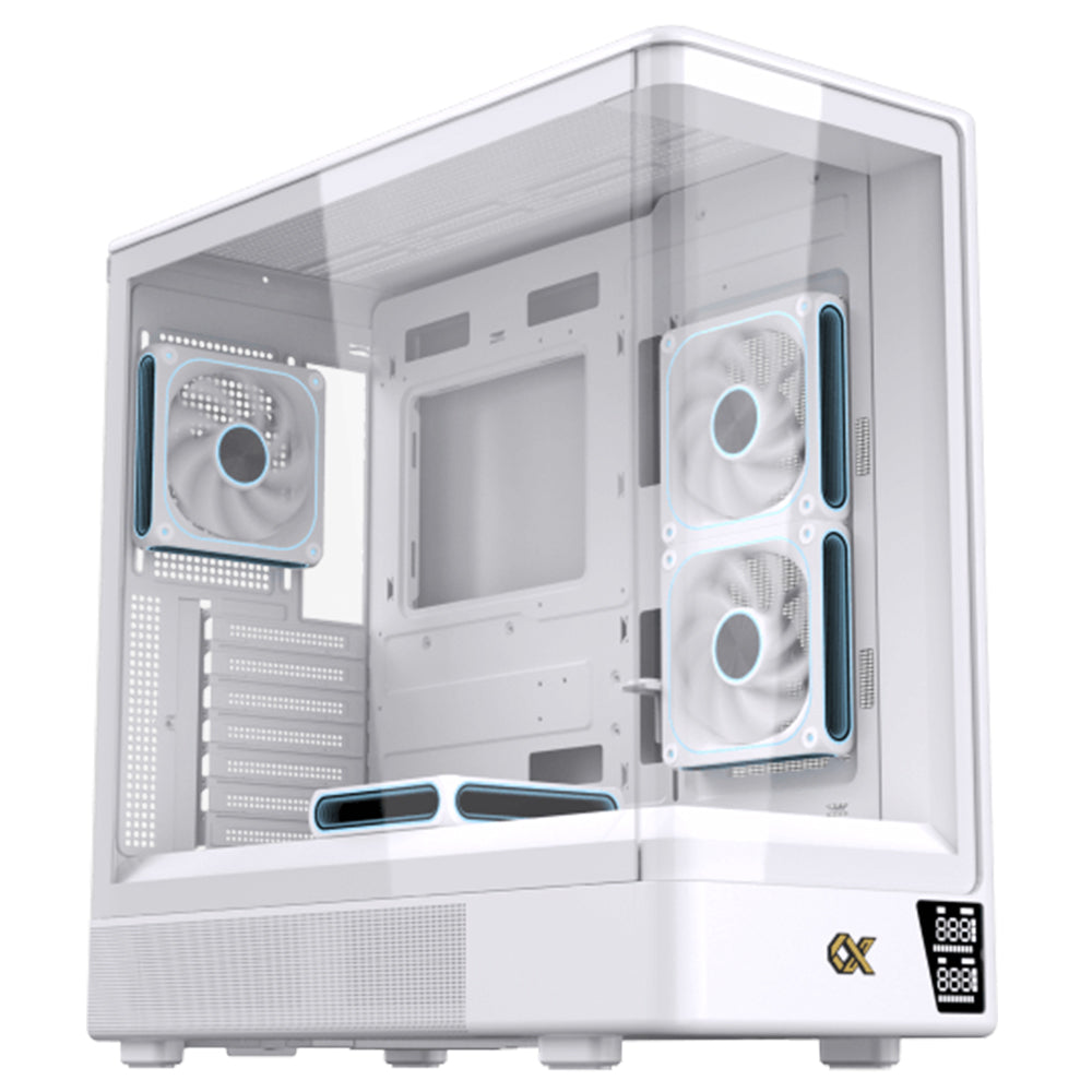 Xigmatek Moon DGT Arctic LCD ARGB Gaming Mid Tower Case