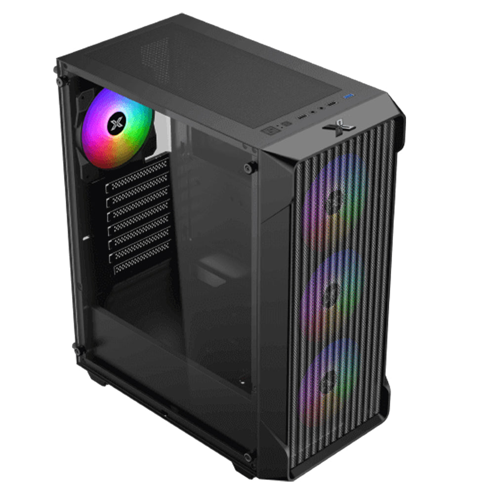 كيس ميد تاور زيجماتيك RGB جيمنج Sky II Wave + باور سبلاي 450 وات Litepower II