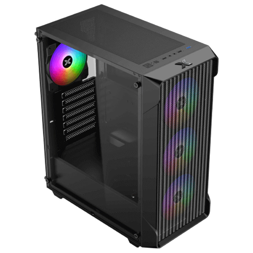 Xigmatek Sky II Wave RGB Gaming Mid Tower Case + Litepower II i550 80 Plus Bronze Power Supply 550W