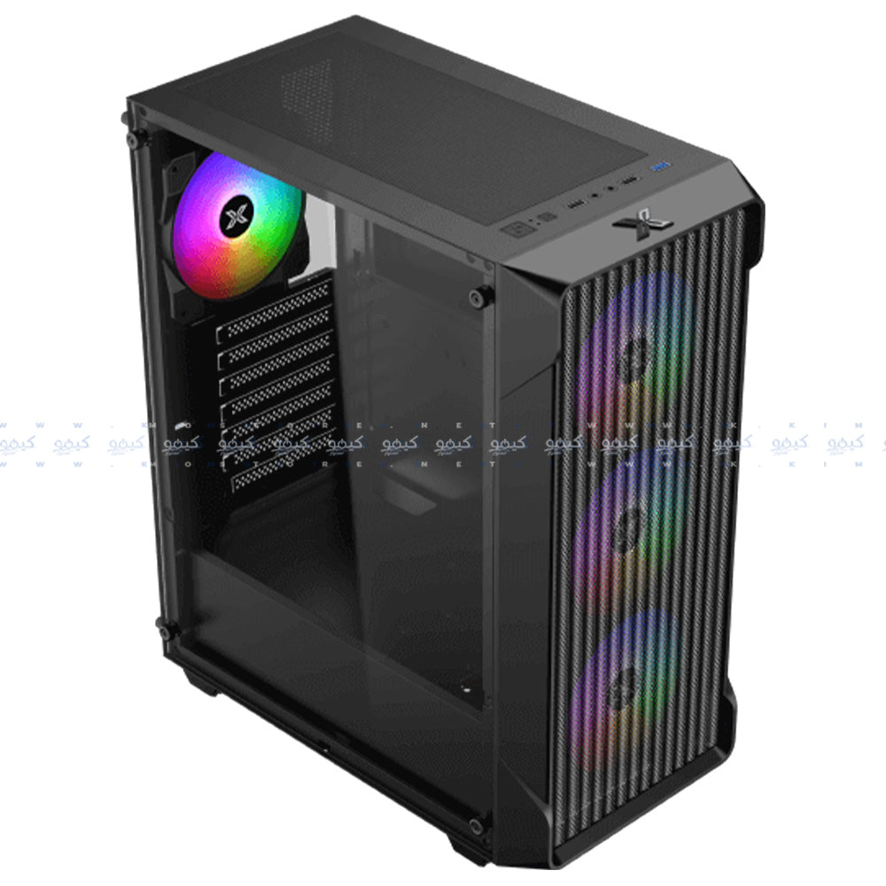 كيس ميد تاور زيجماتيك RGB جيمنج Sky II Wave + باور سبلاي 80 بلس برونزي 550 وات Litepower II i550
