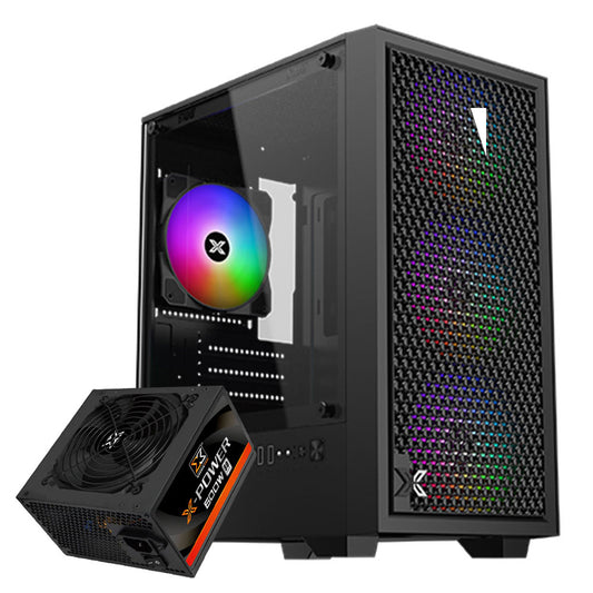 Xigmatek Sky M II RGB Gaming Micro Tower Case + X-Power 80 Plus White Power Supply 600W