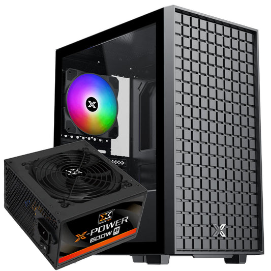 Xigmatek Sky M RGB Gaming Micro Tower Case + X-Power 80 Plus White Power Supply 600W