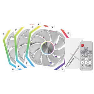 Xigmatek Infinity H27A Arctic Reverse ARGB Triple Case Fan Kit