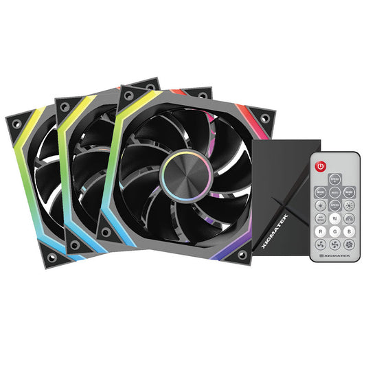 Xigmatek Infinity H27A Reverse ARGB Triple Case Fan Kit
