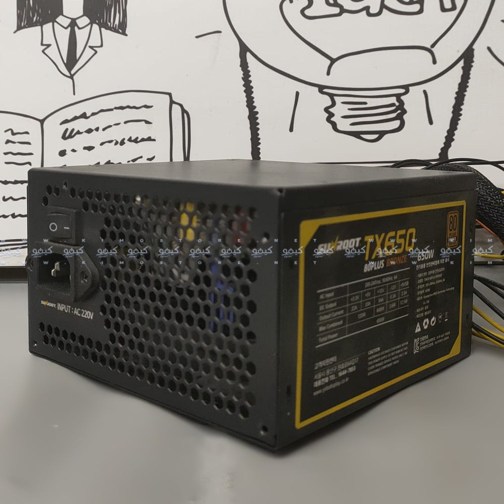 باور سبلاي ييدو ديسبلاي TX650 بقوة 650 وات 80 بلس برونز Certified (إستعمال خارج)