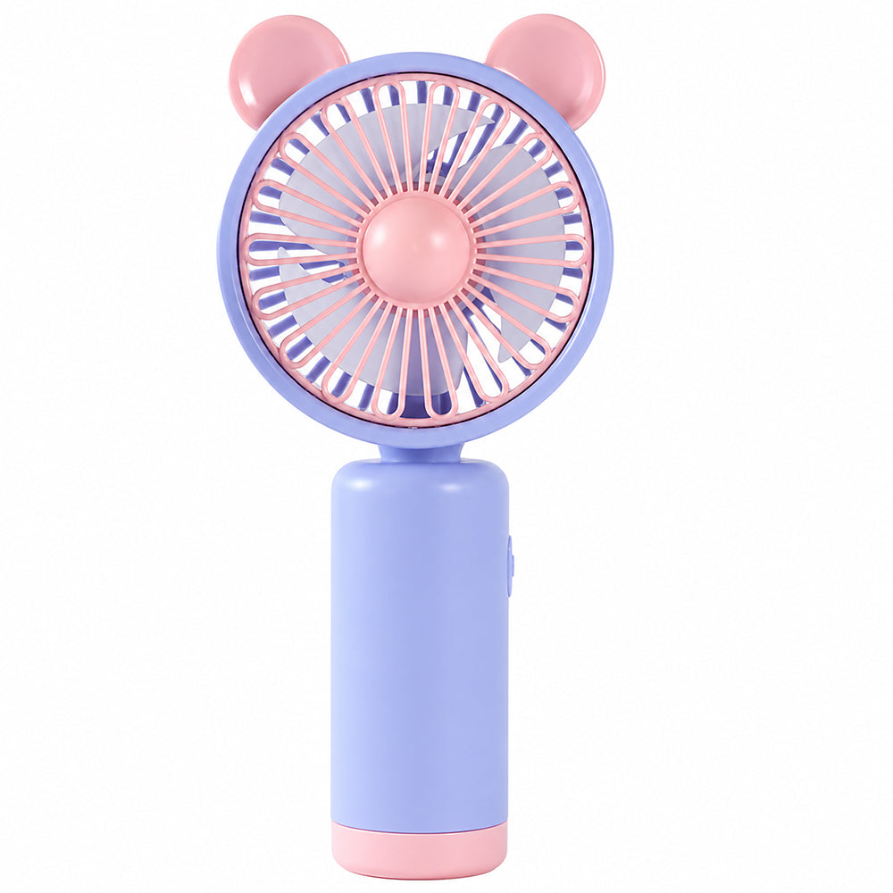 ZB104A مروحة صغيرة محمولة قابله للشحن - بنفسجي × بينك 