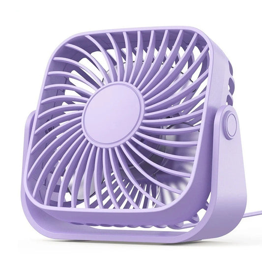 ZB112 Rechargeable Desktop & Portable Handheld Mini Fan - Purple