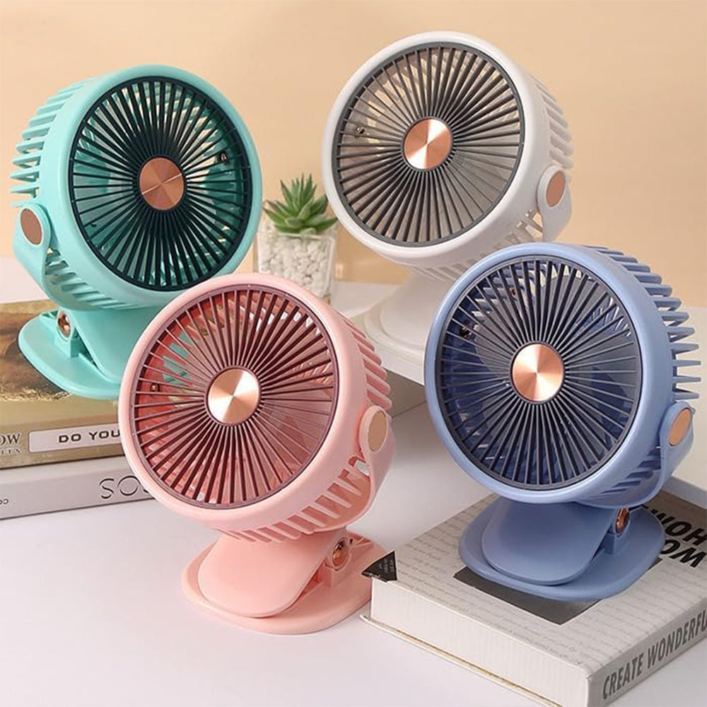 ZB125B Rechargeable Mini Clip on Fan