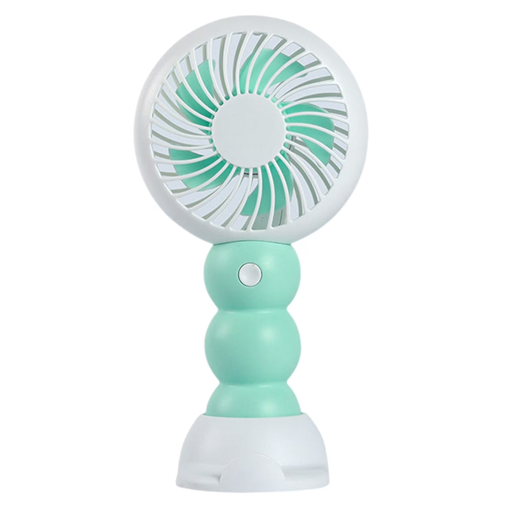 مروحة صغيرة محمولة قابله للشحن مع حامل للهاتف ZB133 - اخضر