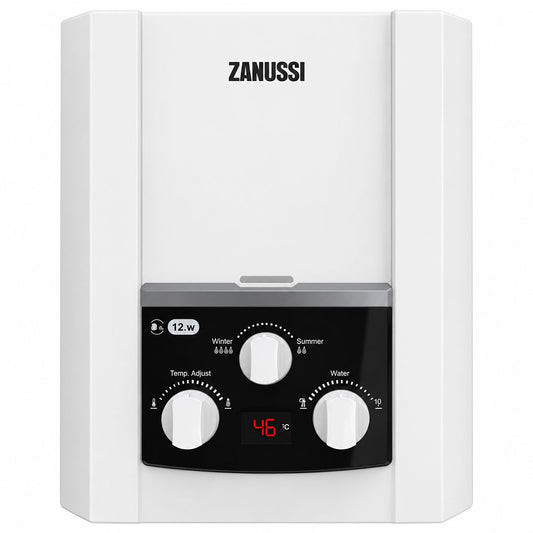 Zanussi Gas Water Heater ZYG06313WL 6L (Adapter) - White