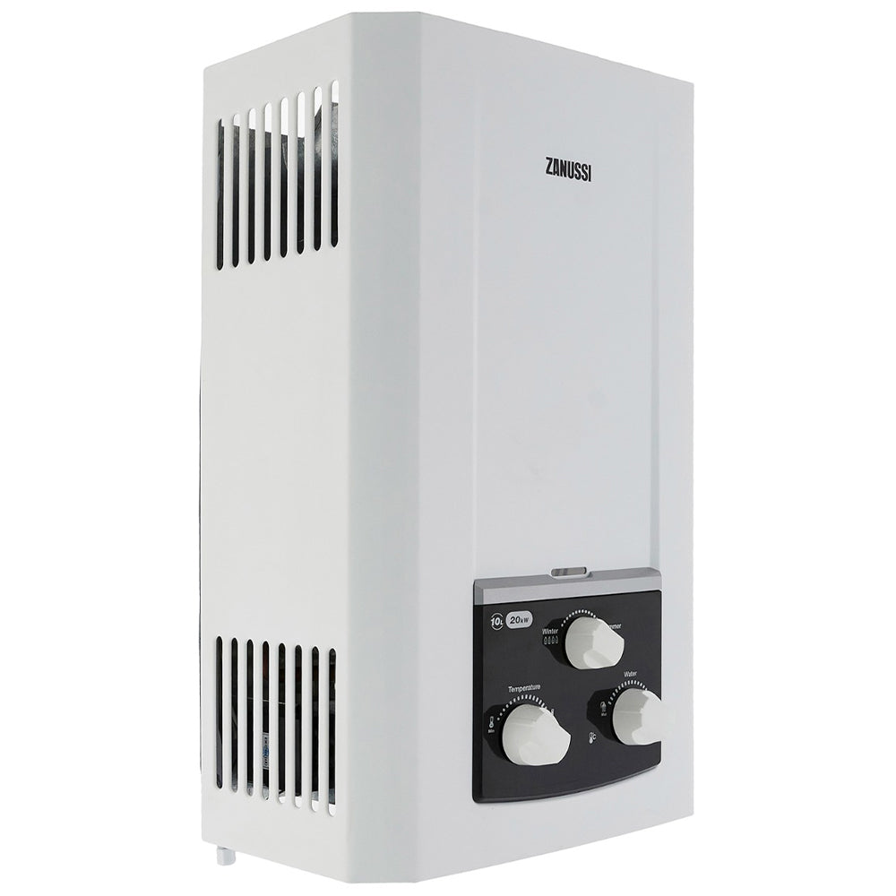 Zanussi Gas Water Heater ZYG10113WL 10L (Adapter) - White