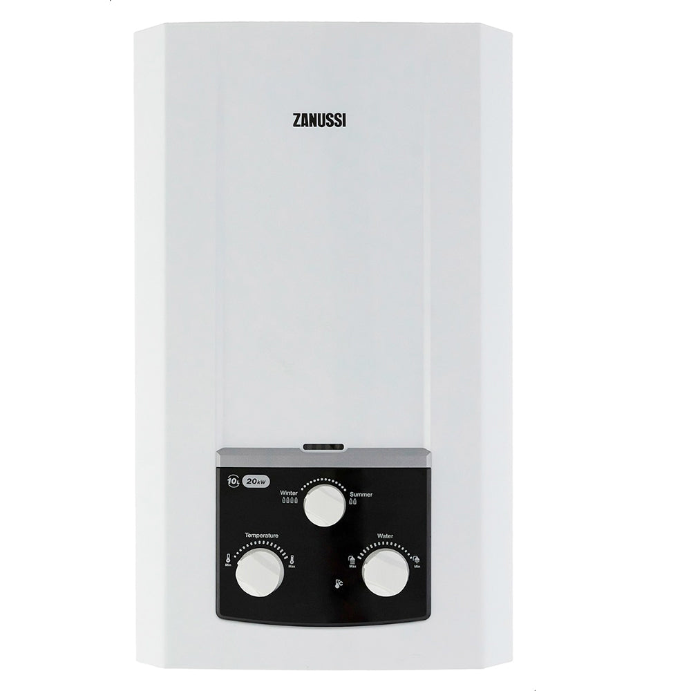 Zanussi Gas Water Heater ZYG10113WL 10L (Adapter) - White