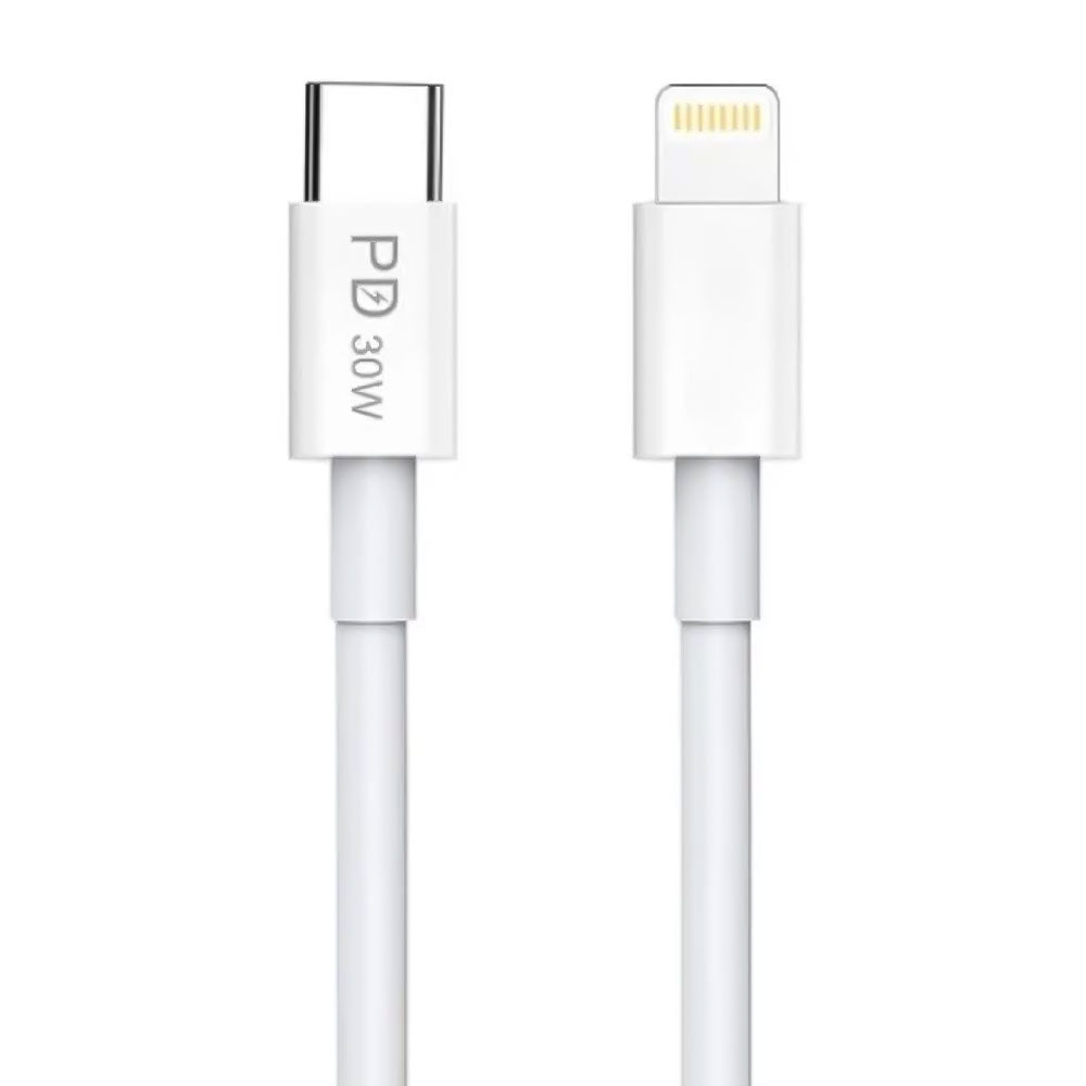 Zarad Z-34 PD Type-C To Lightning Cable 30W Fast Charging 1m - White