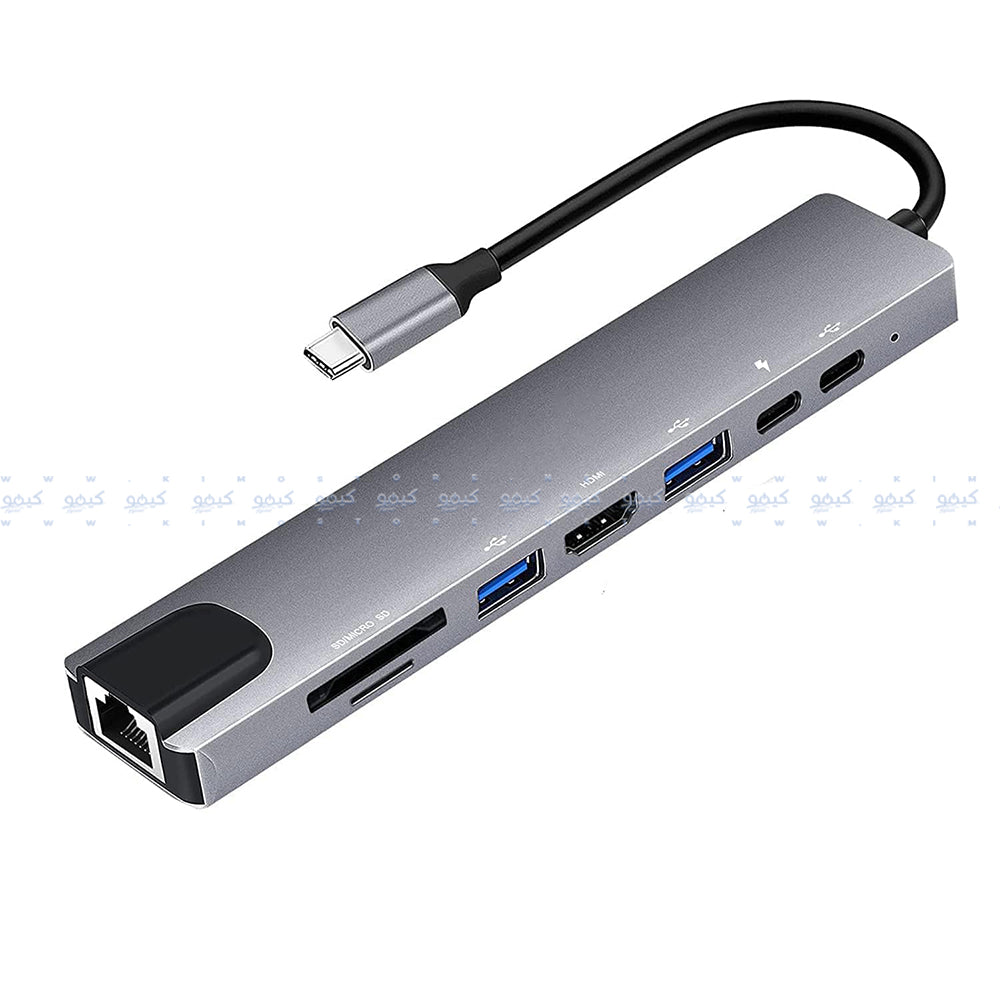 Zero 8in1 Type-C HUB Converter - Gray