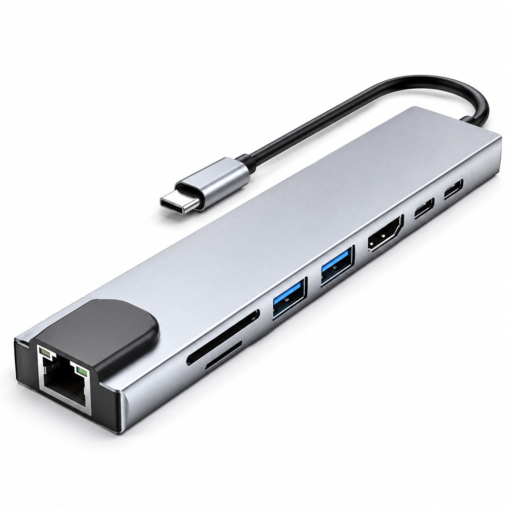 Zero 8in1 Type-C HUB Converter - Gray