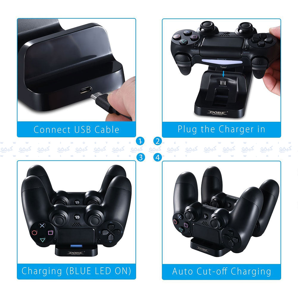 Zero Dobe Dual Controller Charging Dock For PS4 Slim Pro