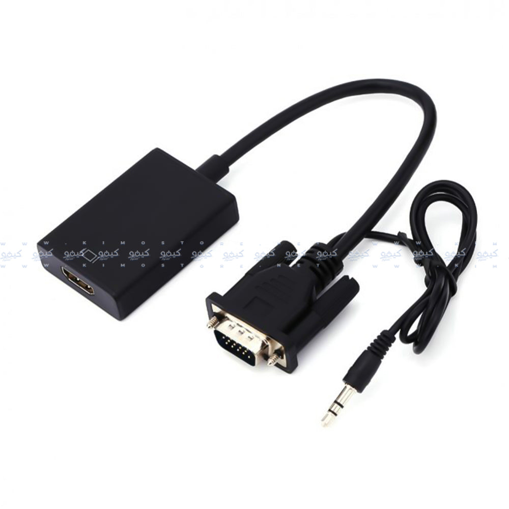 محول VGA الى HDMI + صوت زيرو 