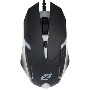 ماوس زيرو سلكي RGB جيمنج 1200 نقطة في البوصة ZR-200 - اسود