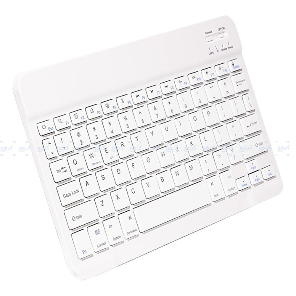 Zero ZR-3030 Bluetooth Wireless Keyboard English & Arabic - White