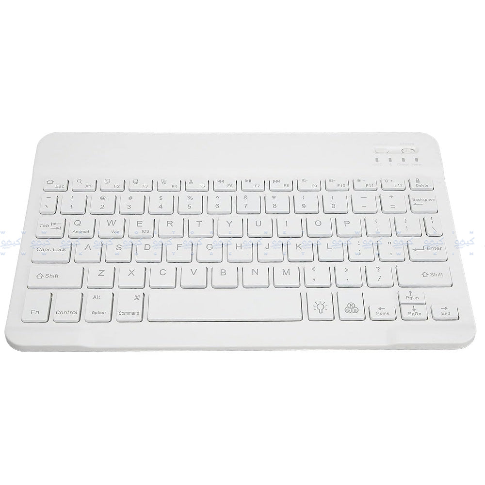 Zero ZR-3030 Bluetooth Wireless Keyboard English & Arabic - White