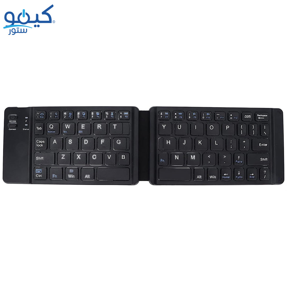 Zero ZR-3606 Foldable Rechargeable Bluetooth Wireless Keyboard English & Arabic