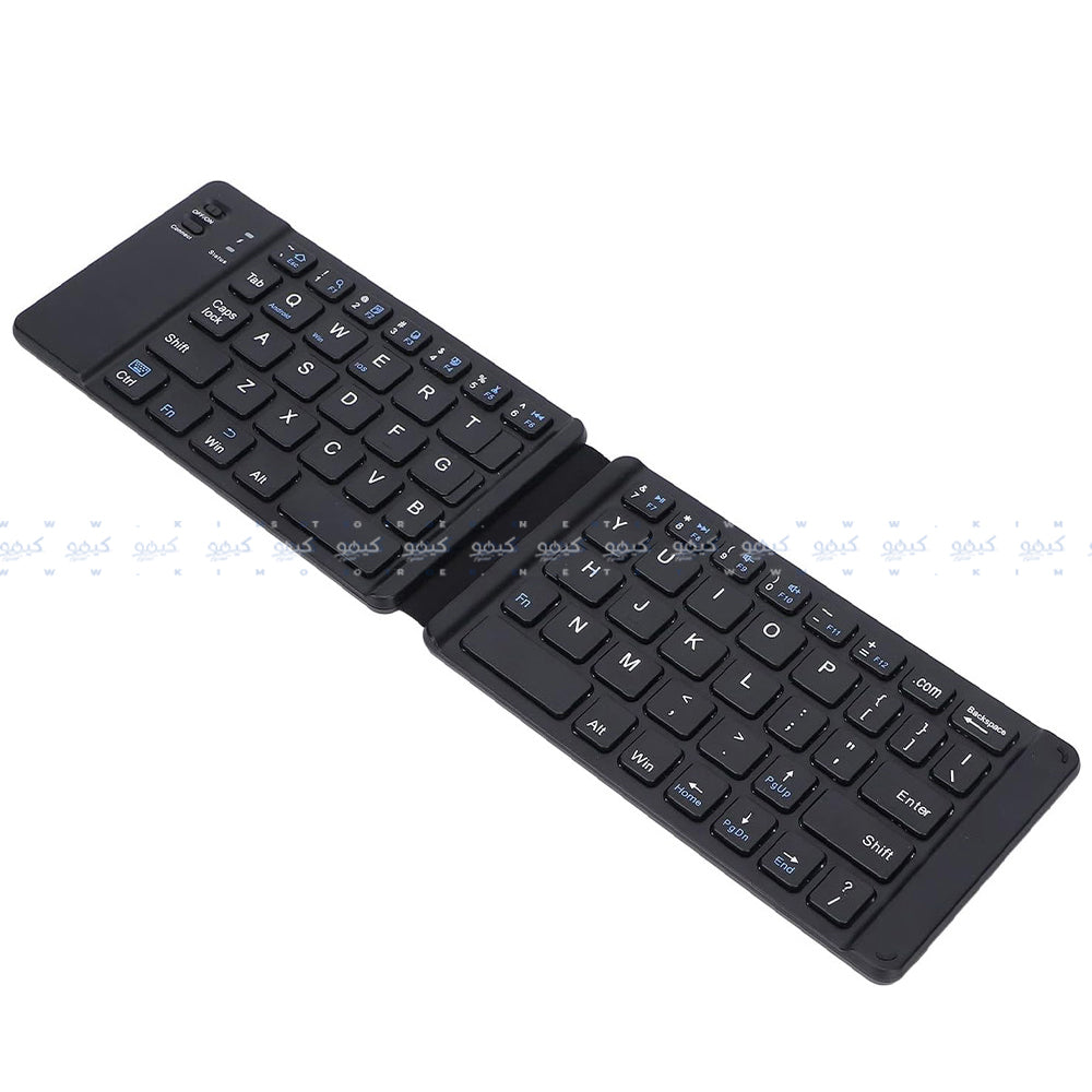 كيبورد زيرو لاسلكي بلوتوث قابل للشحن والطي إنجليزي وعربي ZR-3606