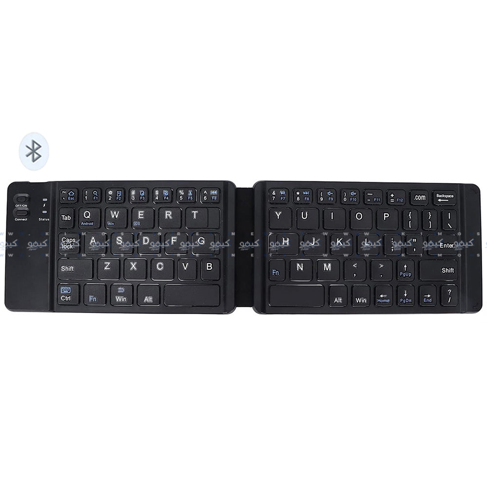 Zero ZR-3606 Foldable Rechargeable Bluetooth Keyboard English & Arabic