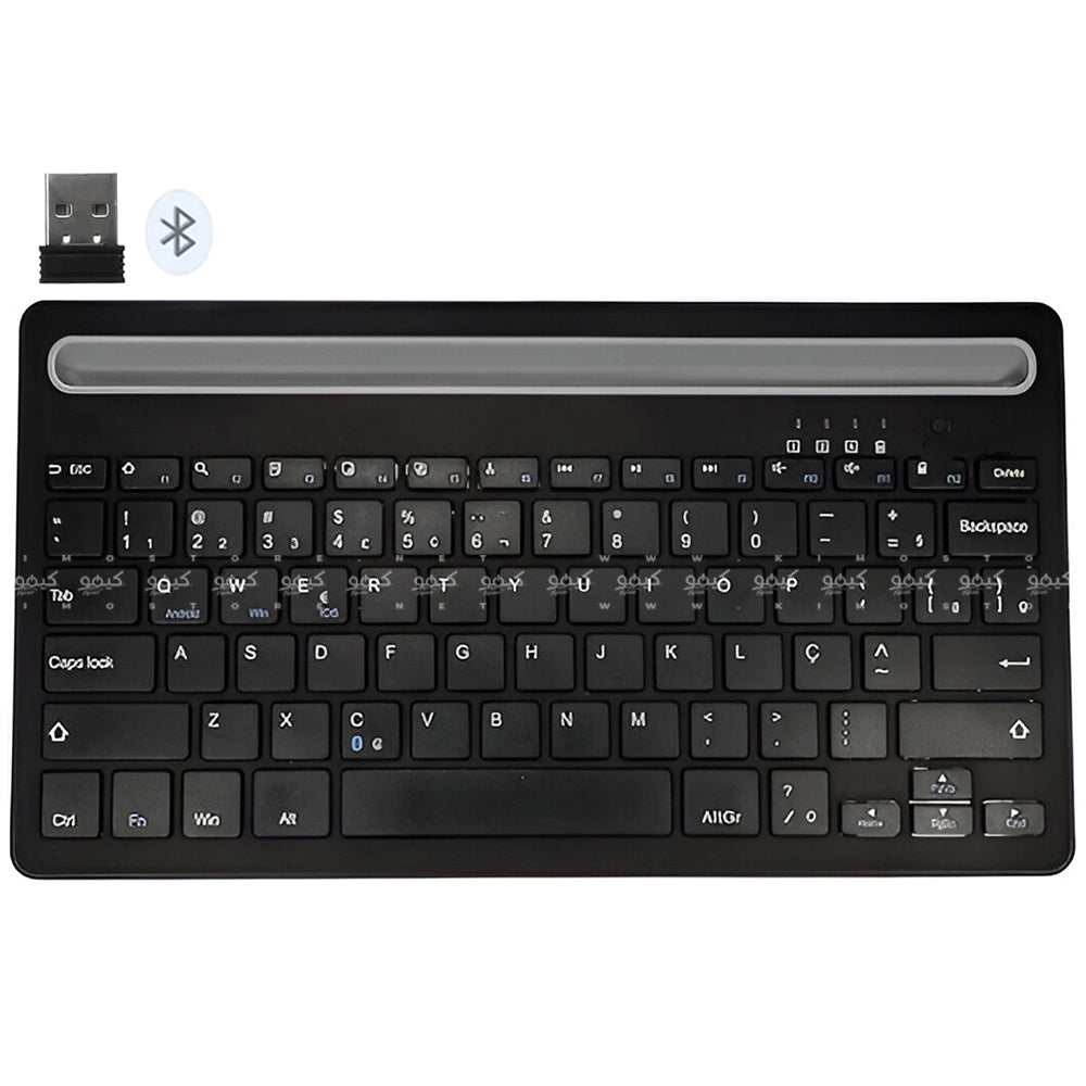 Zero ZR-3666 Rechargeable Bluetooth Wireless Keyboard English & Arabic