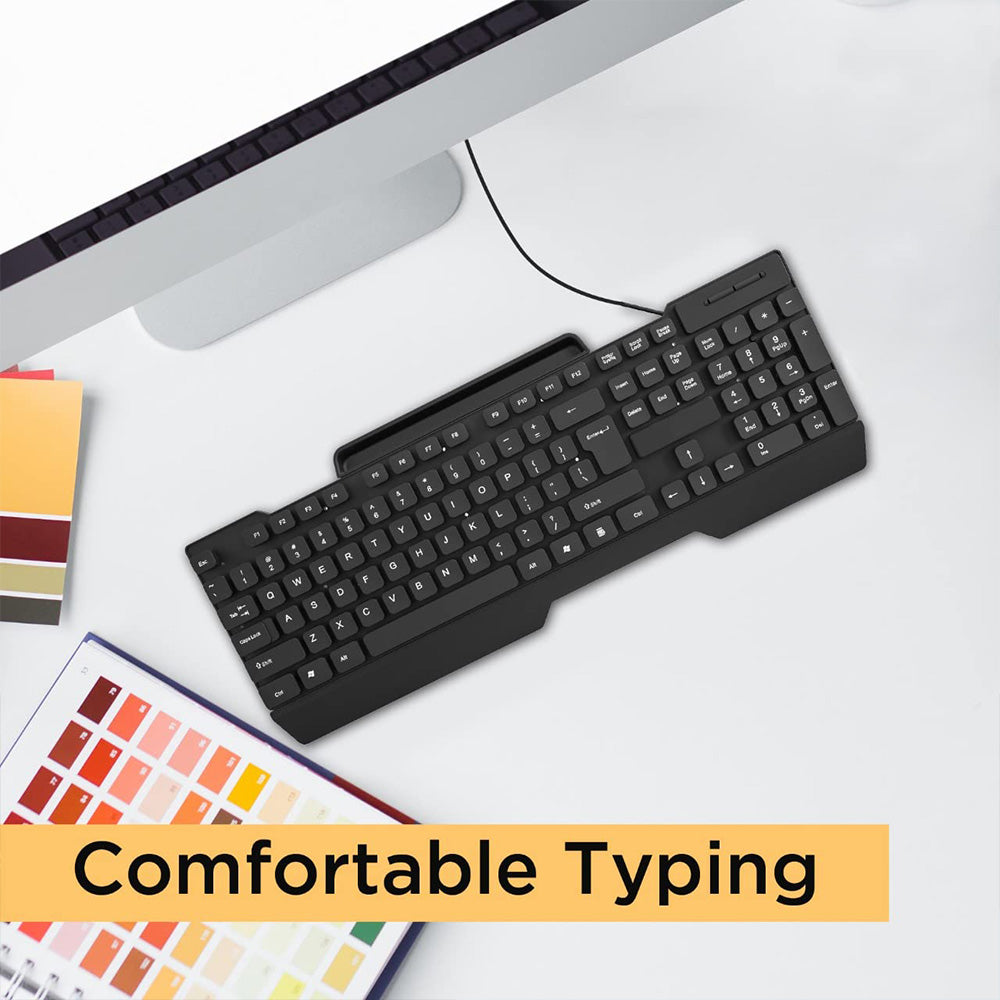 Zero ZR-400 Wired Keyboard English & Arabic - Black