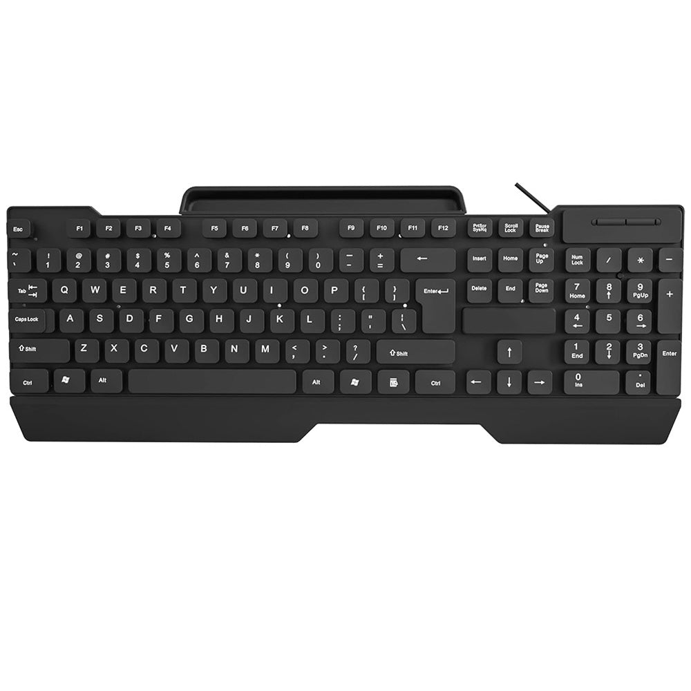 Zero ZR-400 Wired Keyboard English & Arabic - Black